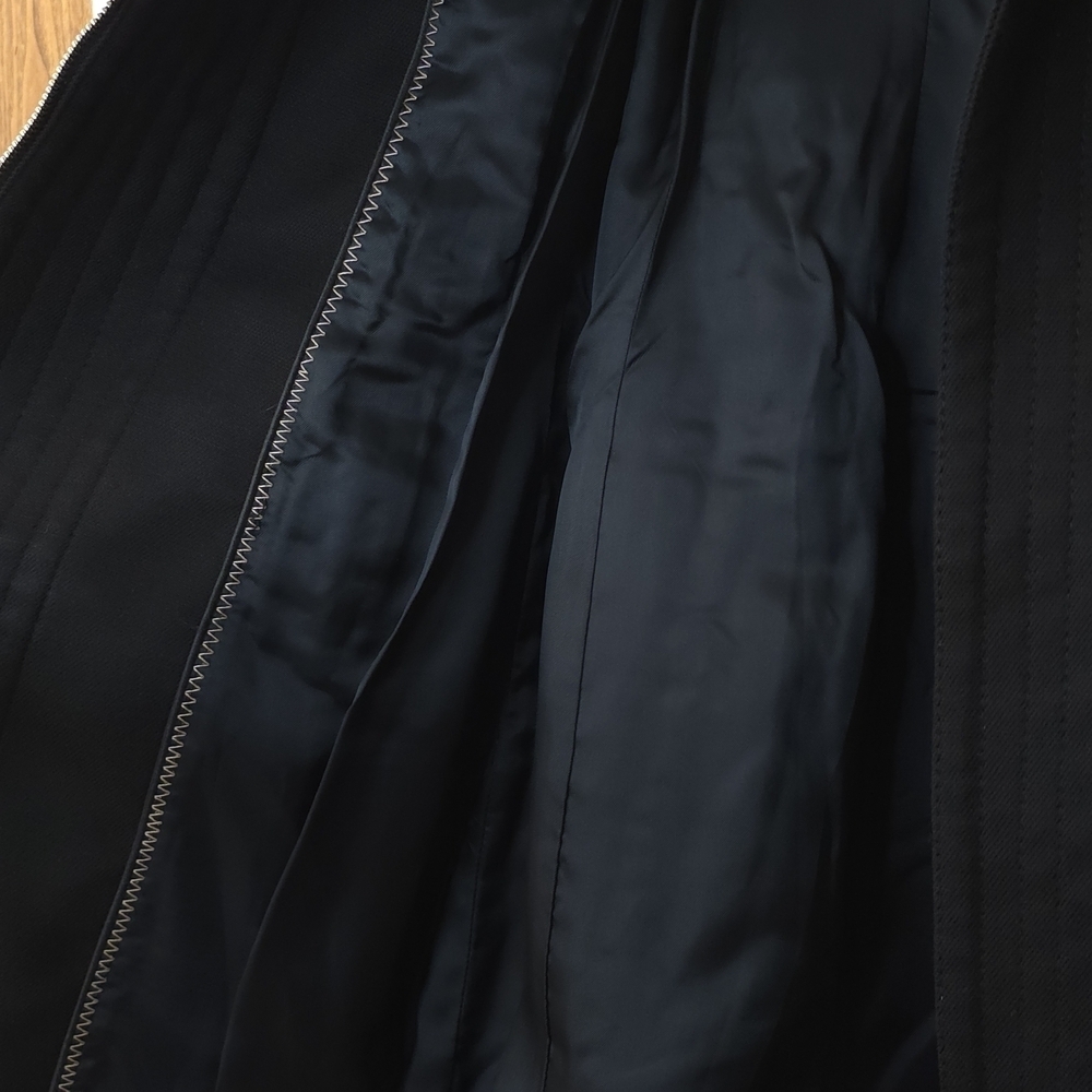 Zara Military Style Trench Coat Cotton Blend Size S No Stretch - Picture 11 of 13